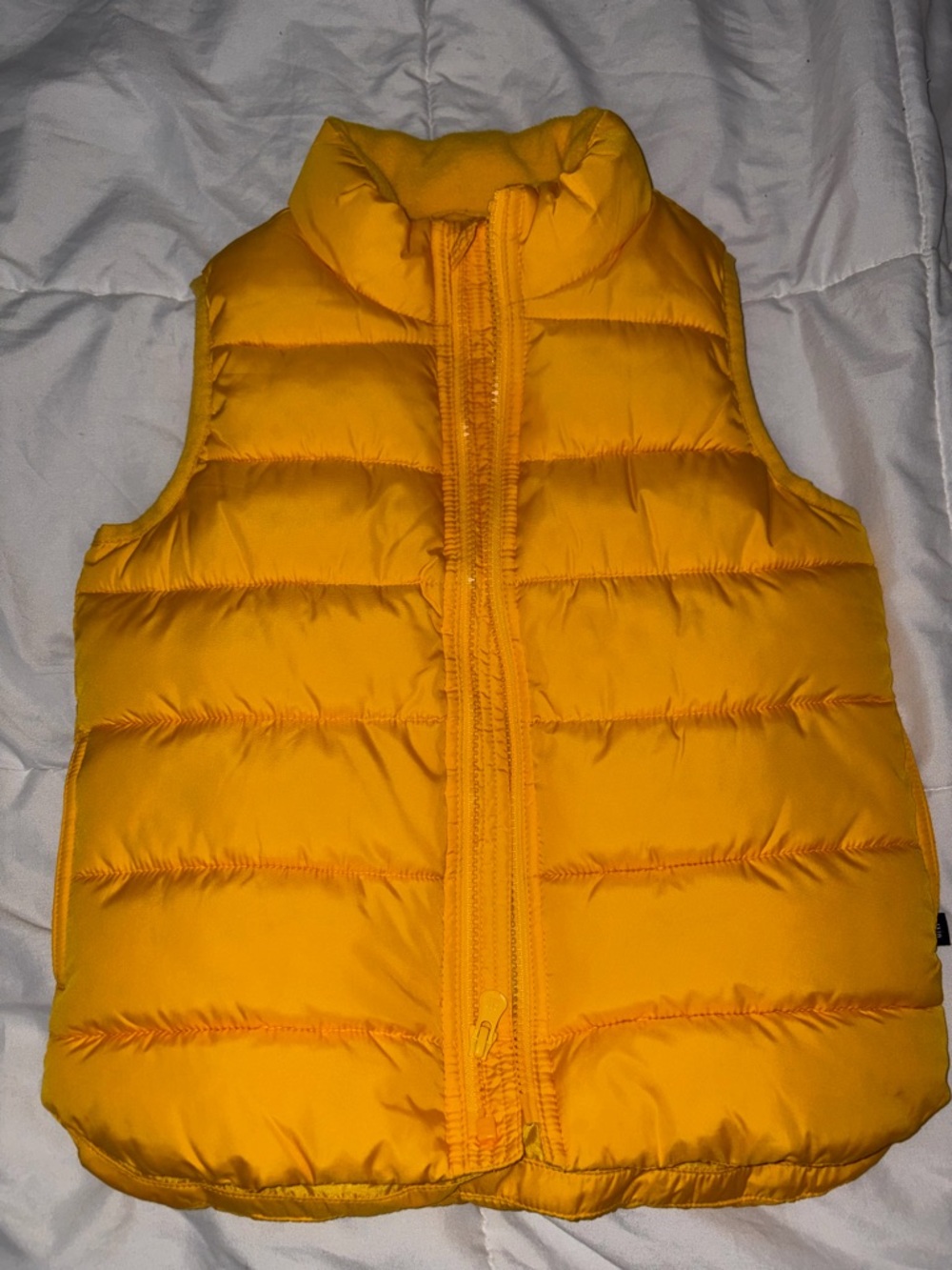 GAP Yellow Quilted Vest